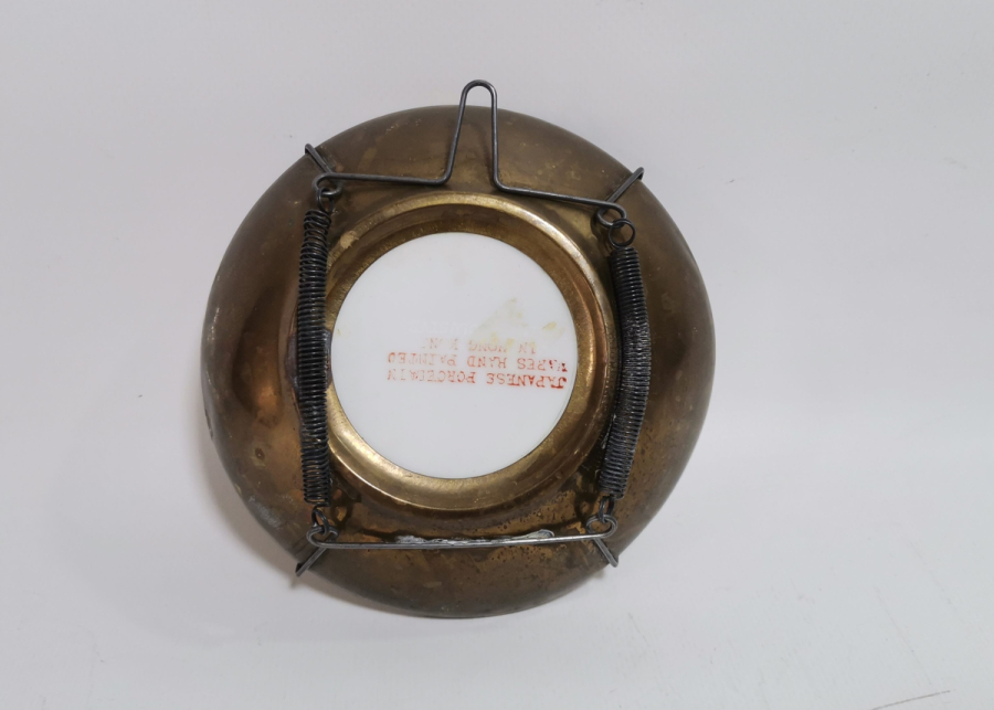 JAPON YAPIMI ANTİKA PORSELEN EL BOYAMA DUVAR TABAĞI