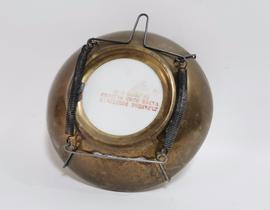 JAPON YAPIMI ANTİKA PORSELEN EL BOYAMA DUVAR TABAĞI