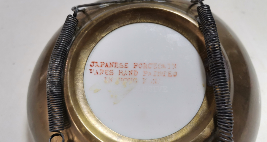 JAPON YAPIMI ANTİKA PORSELEN EL BOYAMA DUVAR TABAĞI