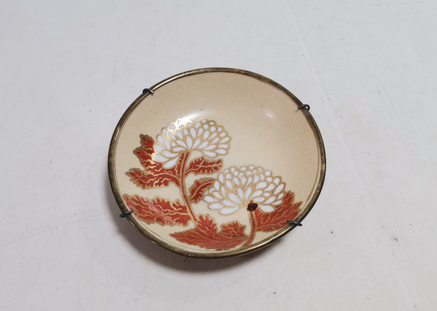 JAPON YAPIMI ANTİKA PORSELEN EL BOYAMA DUVAR TABAĞI