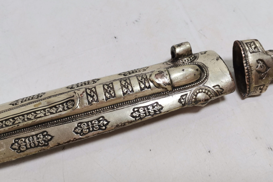 ANTİKA ÇERKES KAMASI SAPI VE KINI