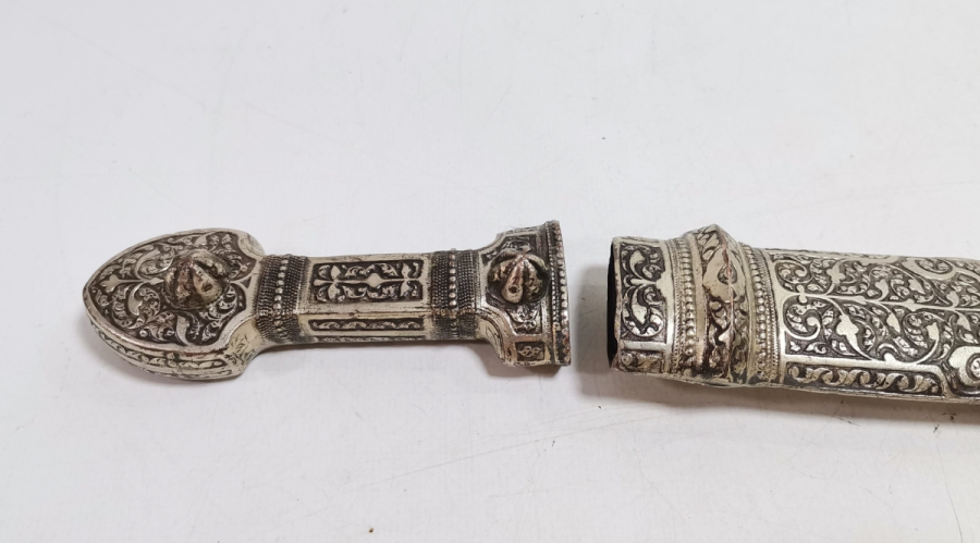 ANTİKA ÇERKES KAMASI SAPI VE KINI