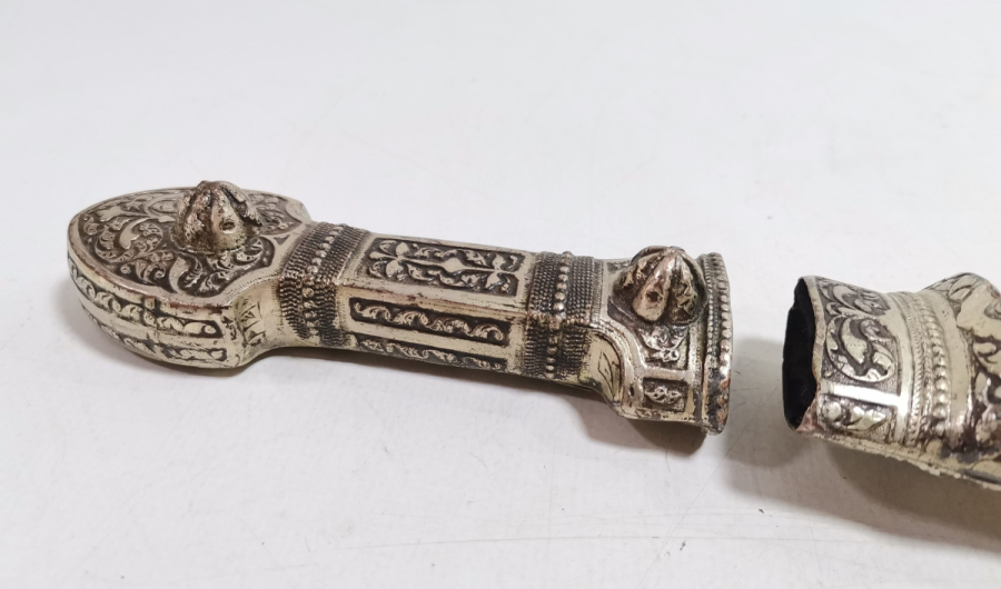 ANTİKA ÇERKES KAMASI SAPI VE KINI