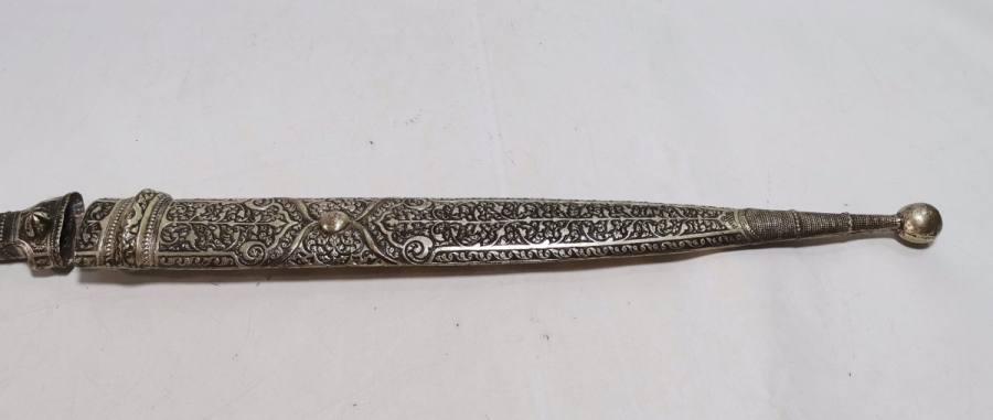 ANTİKA ÇERKES KAMASI SAPI VE KINI