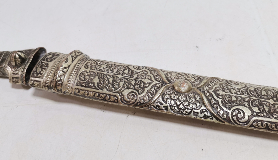 ANTİKA ÇERKES KAMASI SAPI VE KINI