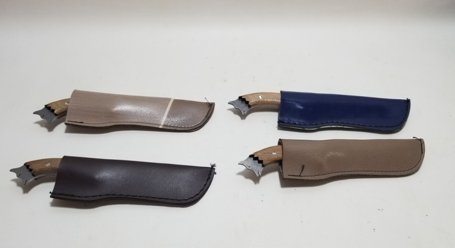 ÖZEL YAPIM KURT BAŞLI KAMPÇI BIÇAKLARI LOTU