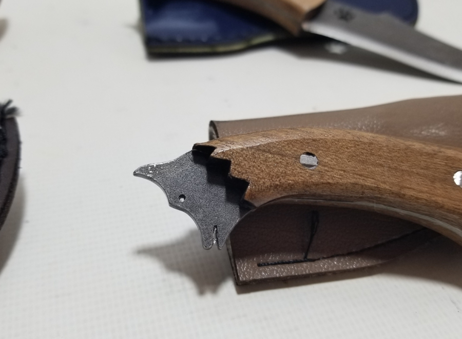 ÖZEL YAPIM KURT BAŞLI KAMPÇI BIÇAKLARI LOTU