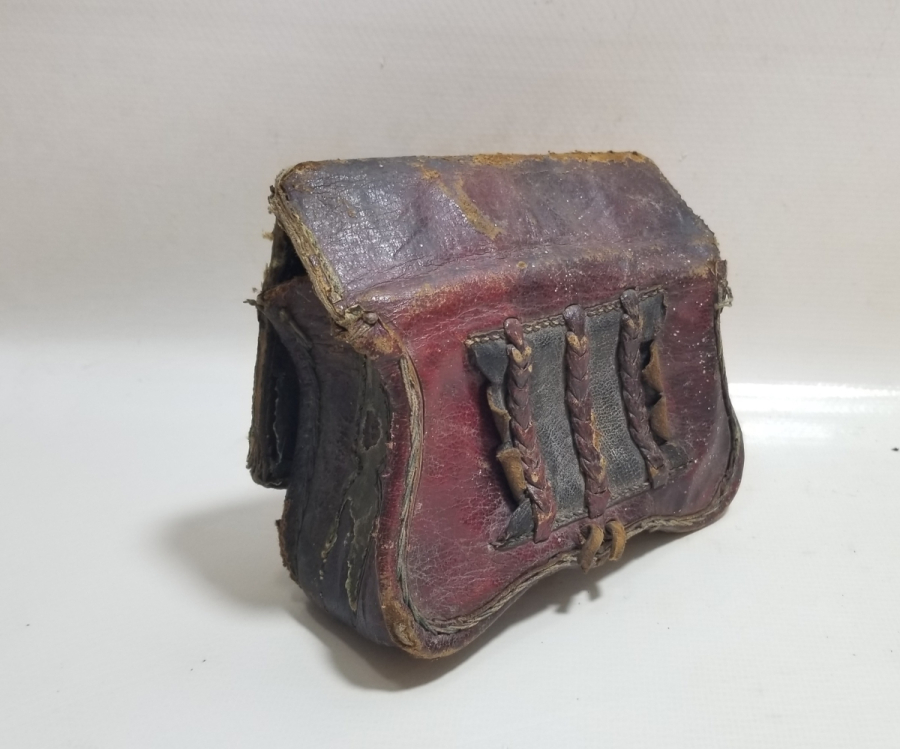 ÇOK NADİR DERİ OSMANLI DÖNEMİ KALE TÜFEĞİ ÇAPUTLUĞU