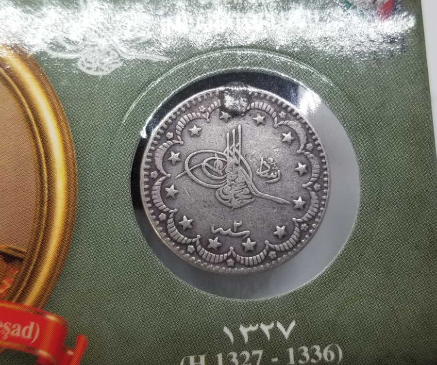 SULTAN MEHMET REŞAT HAN DÖNEMİ GÜMÜŞ 5 KURUŞ MECİDİYE