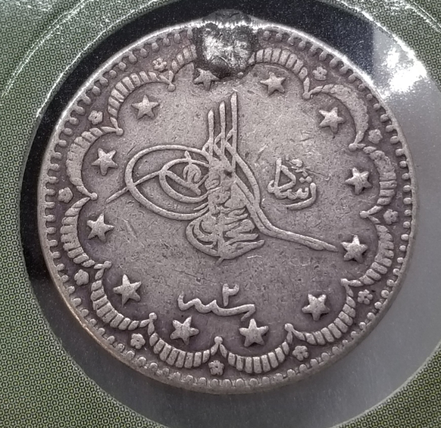 SULTAN MEHMET REŞAT HAN DÖNEMİ GÜMÜŞ 5 KURUŞ MECİDİYE