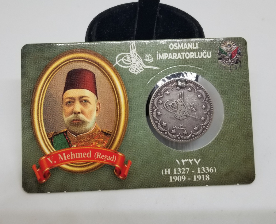 SULTAN MEHMET REŞAT HAN DÖNEMİ GÜMÜŞ 5 KURUŞ MECİDİYE