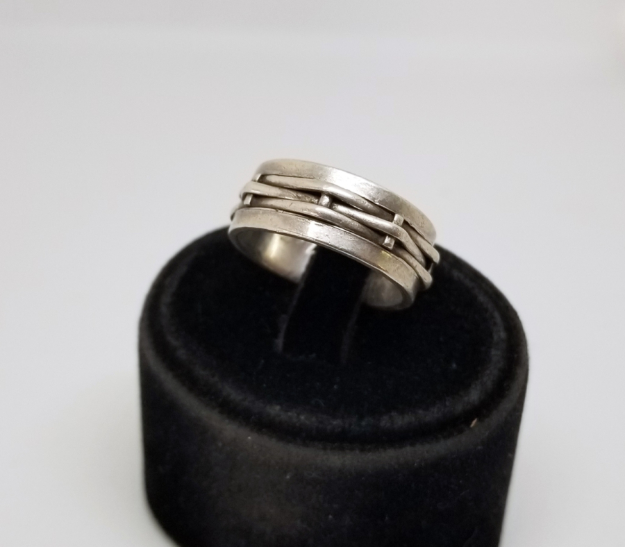 KABARTMA İŞÇİLİKLİ GÜMÜŞ ALYANS