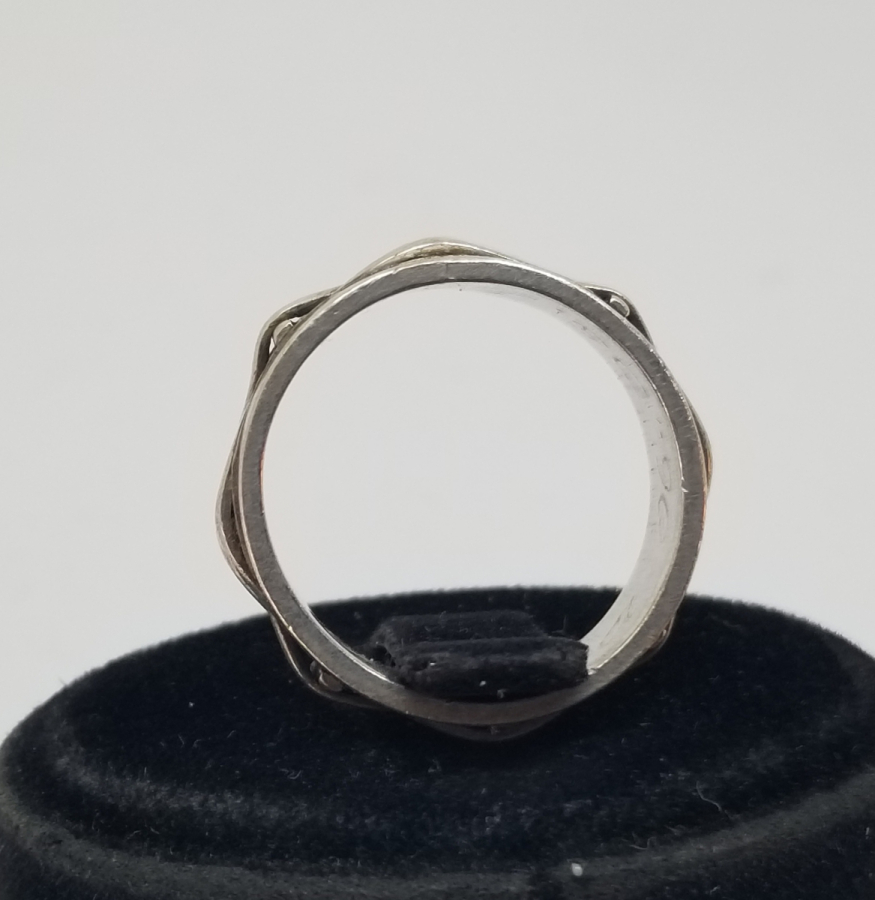 KABARTMA İŞÇİLİKLİ GÜMÜŞ ALYANS