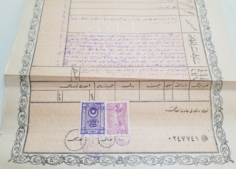 ORİJİNAL KARTONUNDA CUMHURİYET BAŞLARI SENED-İ HAKANİ - TAPU