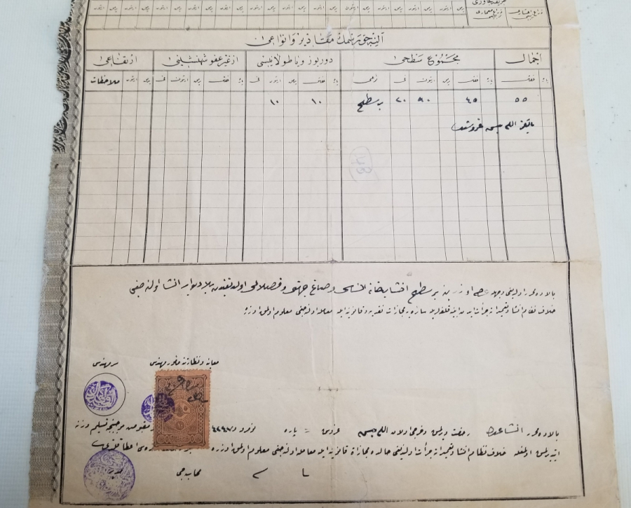 OSMANLI DÖNEMİ ÇOK NADİR İNŞAAT RUHSATI