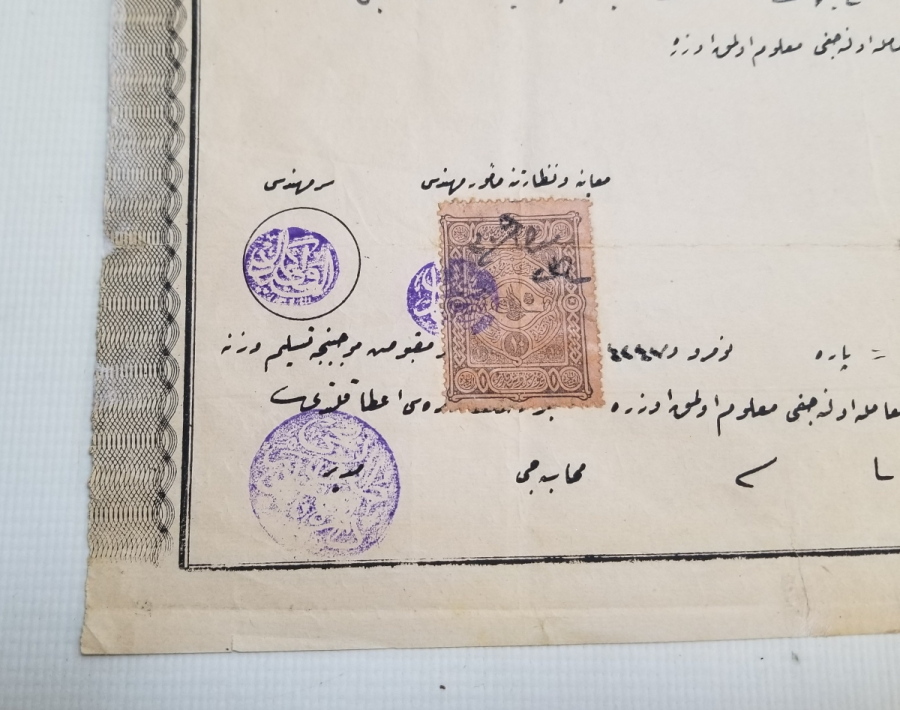 OSMANLI DÖNEMİ ÇOK NADİR İNŞAAT RUHSATI