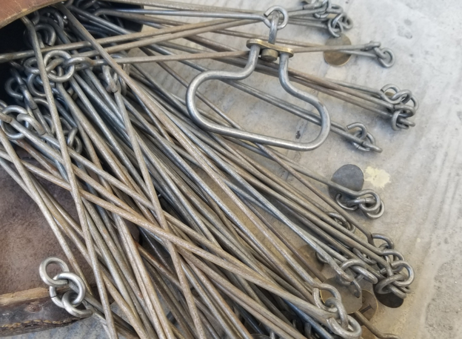 OSMANLI DÖNEMİ ORİJİNAL DERİ KABINDA NADİR GUNTERS ZİNCİRİ