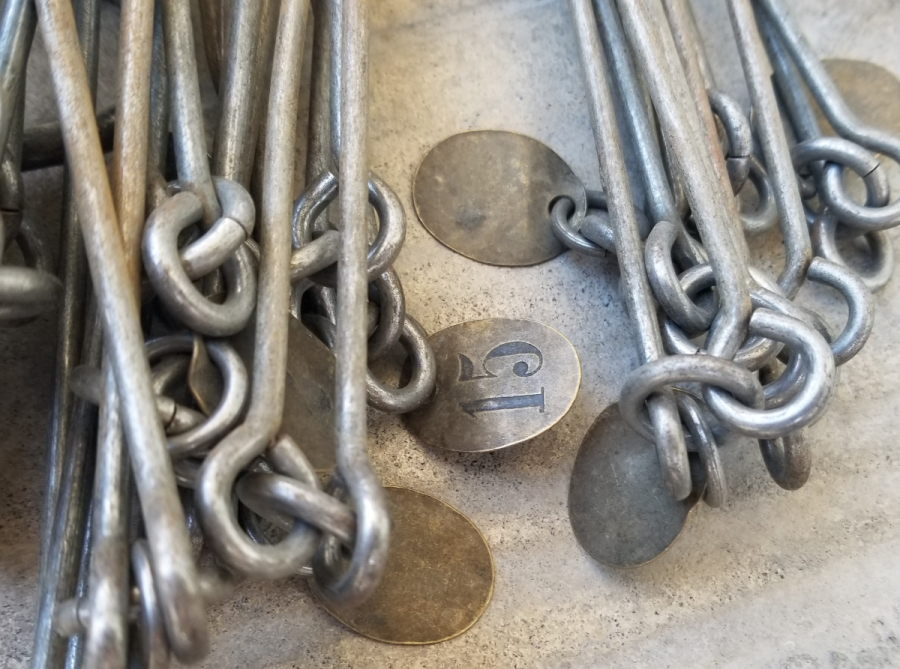 OSMANLI DÖNEMİ ORİJİNAL DERİ KABINDA NADİR GUNTERS ZİNCİRİ