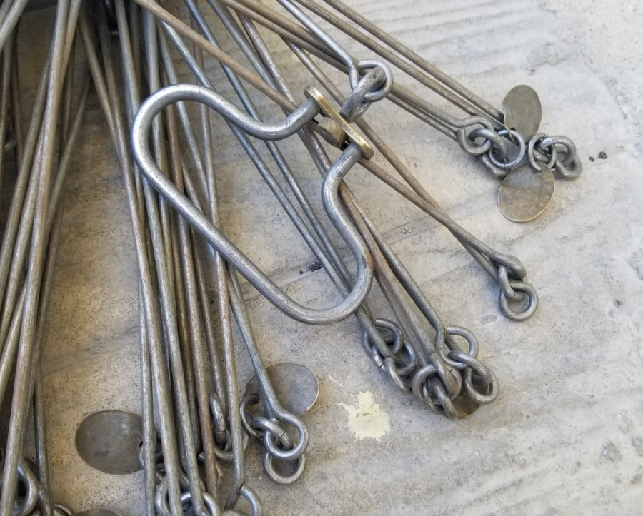 OSMANLI DÖNEMİ ORİJİNAL DERİ KABINDA NADİR GUNTERS ZİNCİRİ