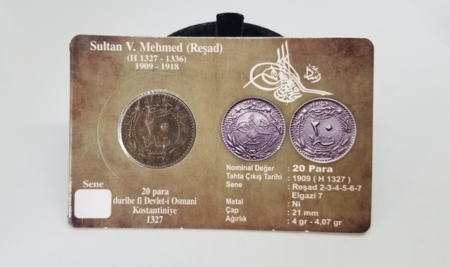 MEHMET REŞAT HAN DÖNEMİ KOLEKSİYONLUK NİKEL 20 PARA
