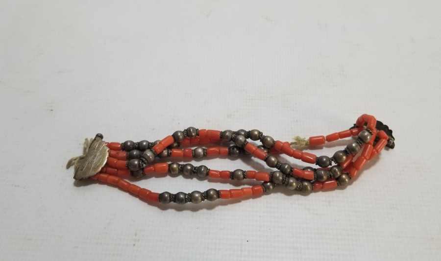 OSMANLI DÖNEMİ NADİR MERCAN TAŞLI NADİR GÜMÜŞ BİLEKLİK