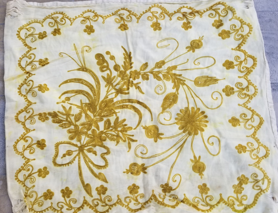 SUZANİ İŞÇİLİKLİ OSMANLI DÖNEMİ ÇİFT YASTIK KILIFI