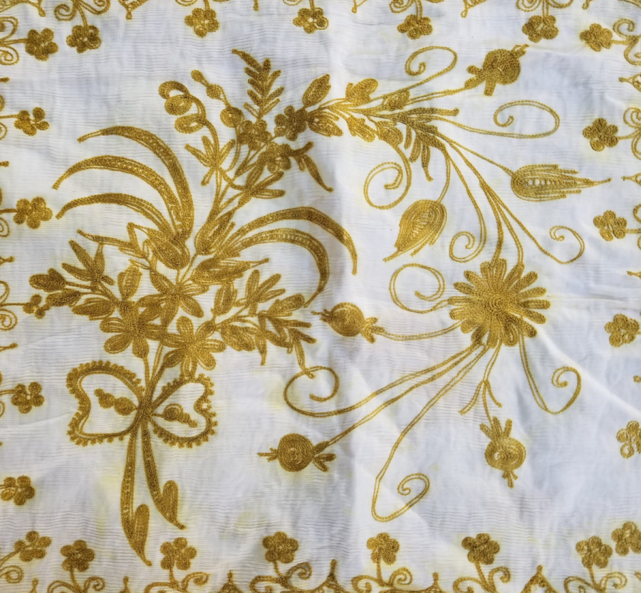 SUZANİ İŞÇİLİKLİ OSMANLI DÖNEMİ ÇİFT YASTIK KILIFI