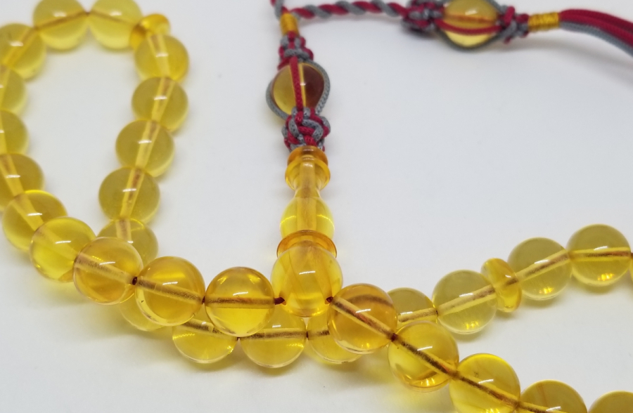 ÖZEL YAPIM DAMLA KEHRİBAR TESPİH