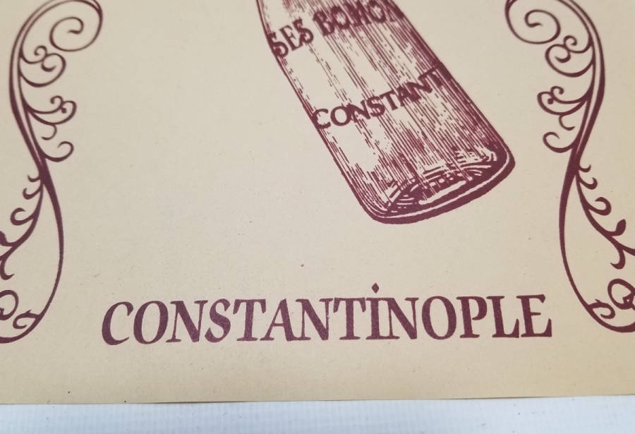 OSMANLI DÖNEMİ ÇOK NADİR BOMONTİ GAZOZ REKLAMI AFİŞİ