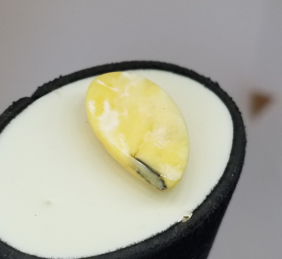 BİTKİ FOSİLLİ NADİR DAMLA KEHRİBAR YÜZÜK KAŞI