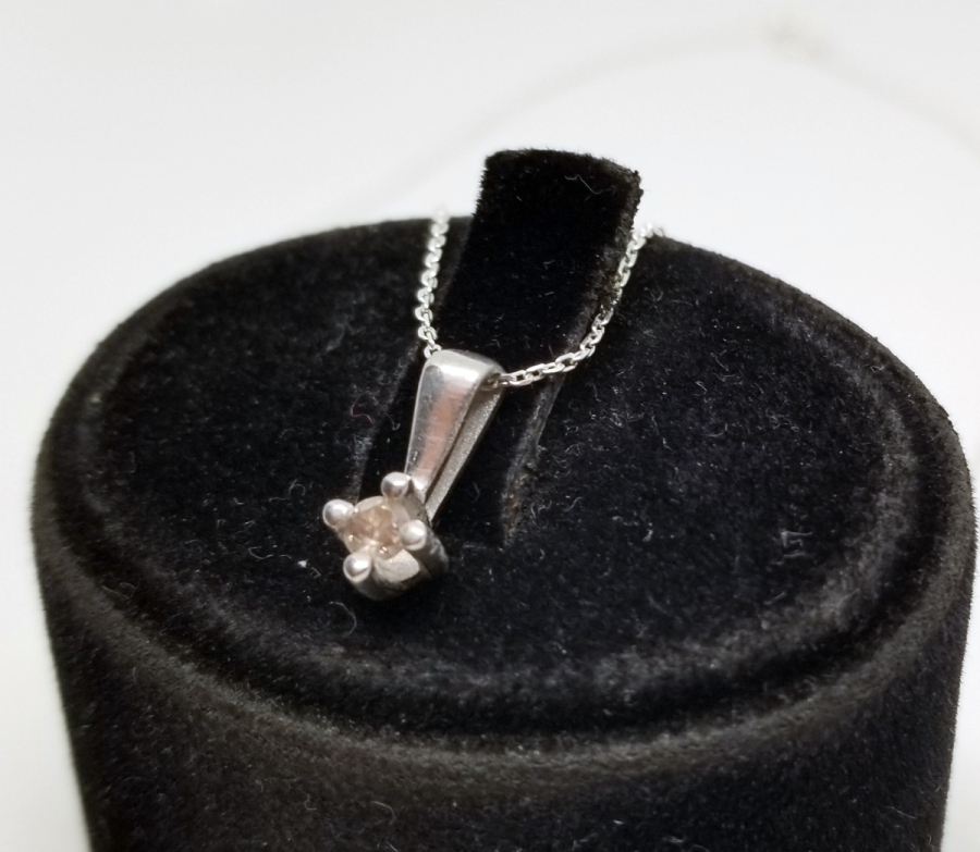 PIRLANTA TAŞLI ÖZEL YAPIM KOLYE