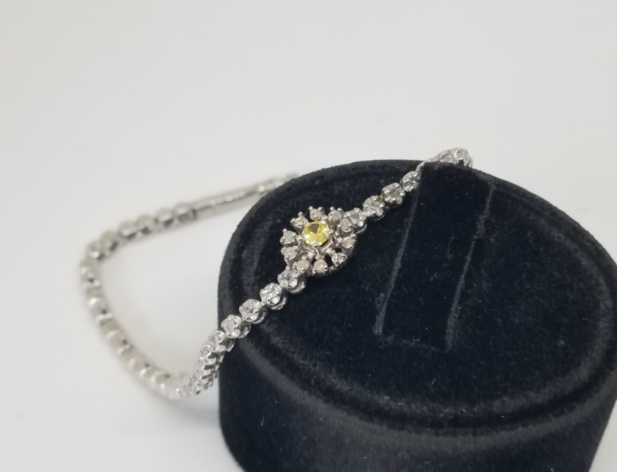 PIRLANTA TAŞLI ÖZEL YAPIM BİLEKLİK - BİLEZİK