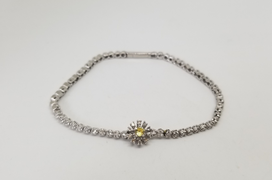 PIRLANTA TAŞLI ÖZEL YAPIM BİLEKLİK - BİLEZİK