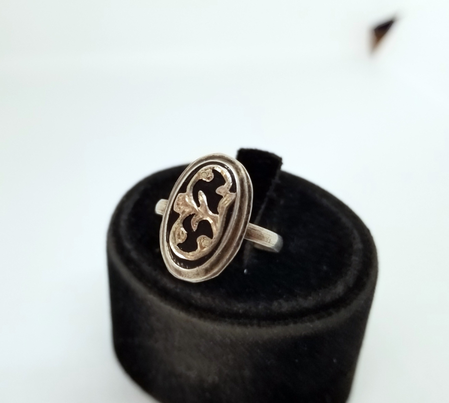 OSMANLI DÖNEMİ EL YAPIMI OLTU TAŞLI ÖZEL YAPIM GÜMÜŞ YÜZÜK