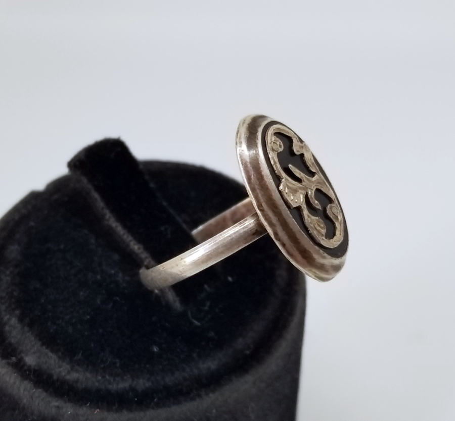 OSMANLI DÖNEMİ EL YAPIMI OLTU TAŞLI ÖZEL YAPIM GÜMÜŞ YÜZÜK