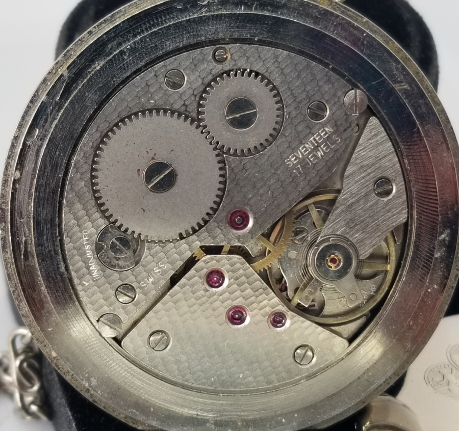 ORJİNAL KÖSTEĞİ İLE KURMALI ANTİKA HISLON CEP SAATİ