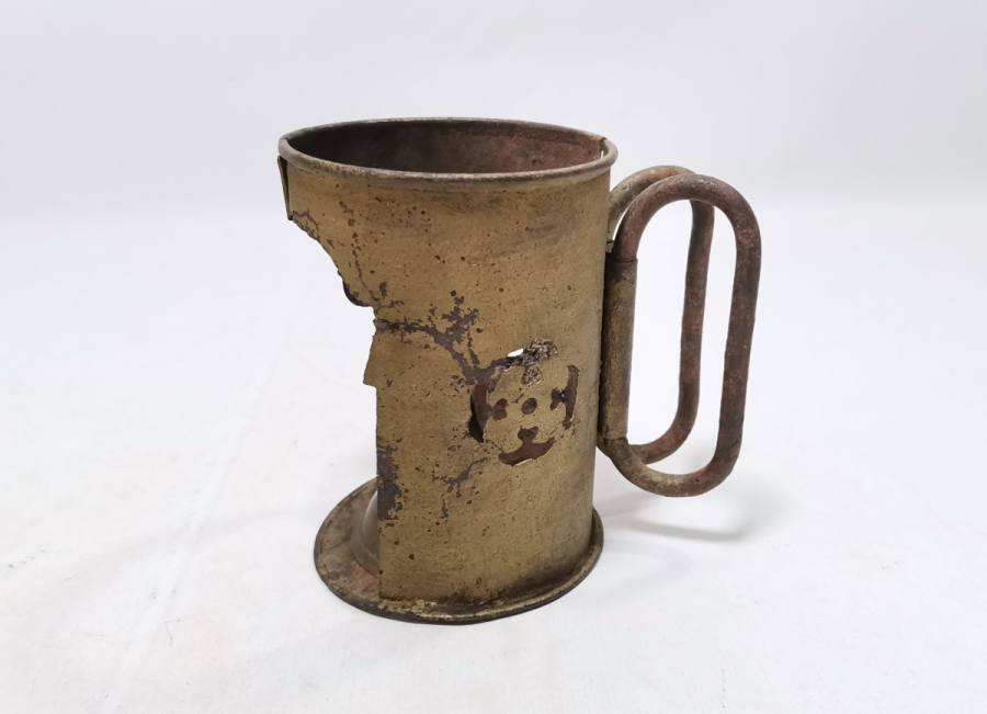 OSMANLI DÖNEMİ PRİMİTİF FORMDA EL YAPIMI NADİR VAGON LAMBASI