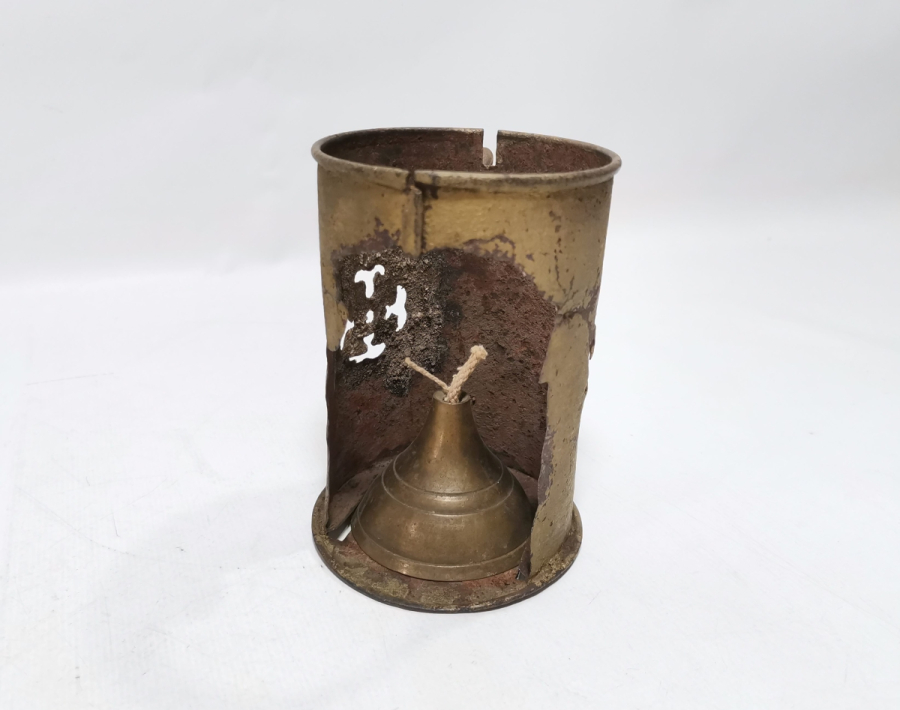 OSMANLI DÖNEMİ PRİMİTİF FORMDA EL YAPIMI NADİR VAGON LAMBASI