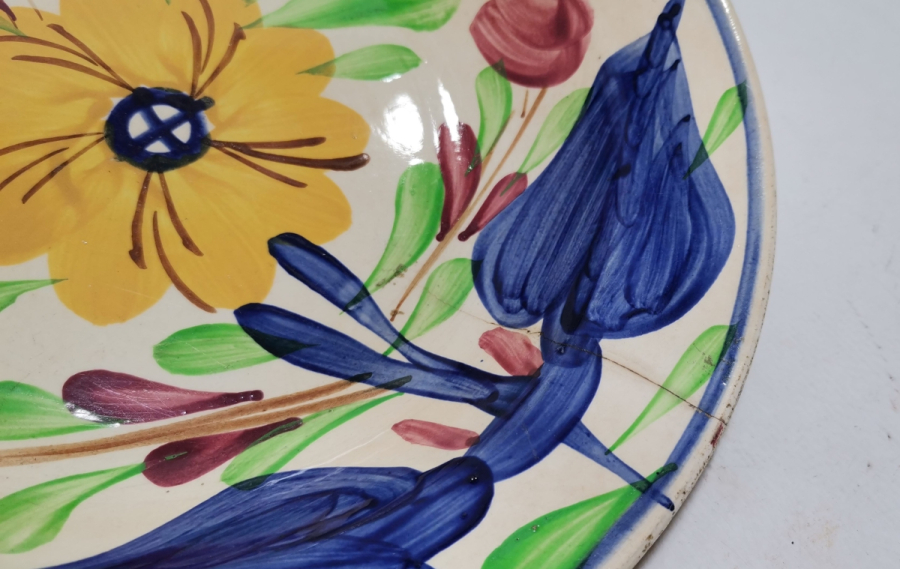 NADİR TİPTE EL BOYAMA OSMANLI DÖNEMİ PORSELEN TABAK