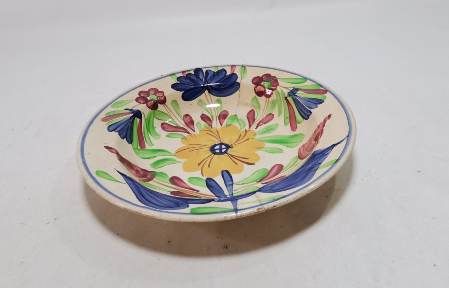 NADİR TİPTE EL BOYAMA OSMANLI DÖNEMİ PORSELEN TABAK