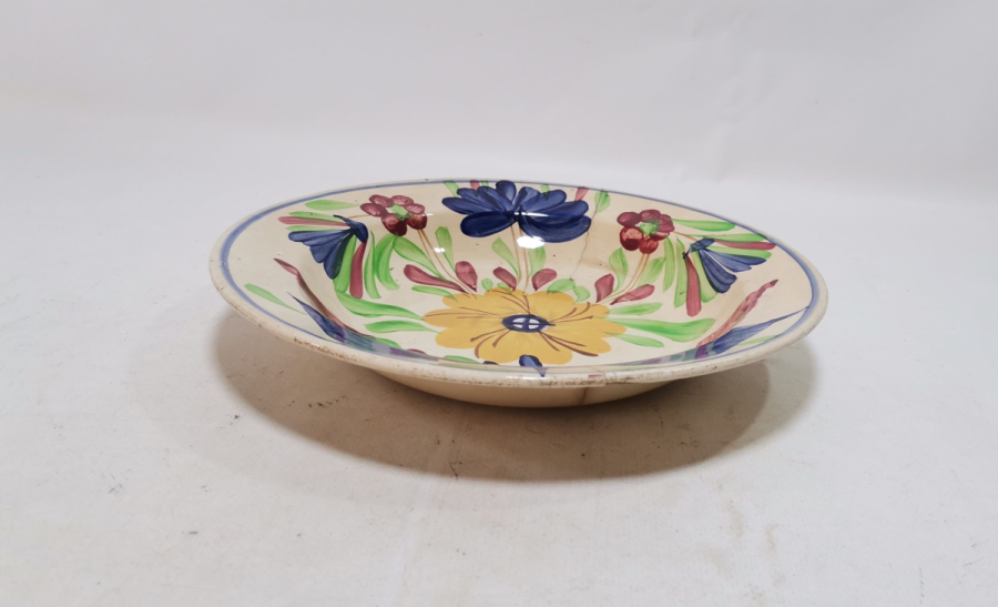 NADİR TİPTE EL BOYAMA OSMANLI DÖNEMİ PORSELEN TABAK