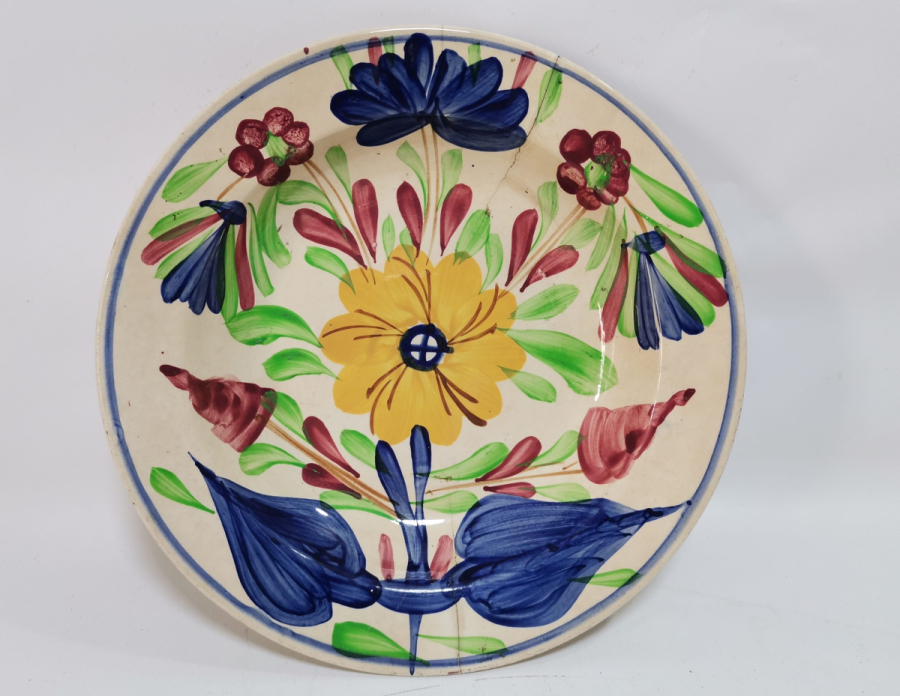 NADİR TİPTE EL BOYAMA OSMANLI DÖNEMİ PORSELEN TABAK