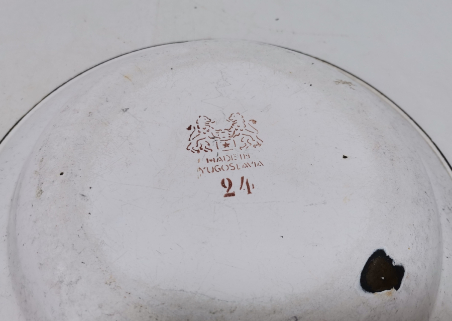 OSMANLI DÖNEMİ NADİR TİPTE İKİ ADET EMAYE TABAK