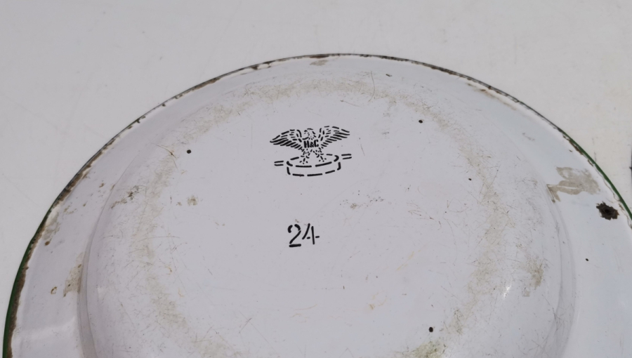 OSMANLI DÖNEMİ NADİR TİPTE İKİ ADET EMAYE TABAK