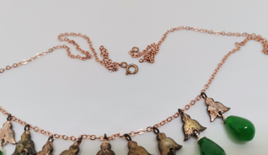 ELMAS TAŞLI ÖZEL YAPIM GERDANLIK