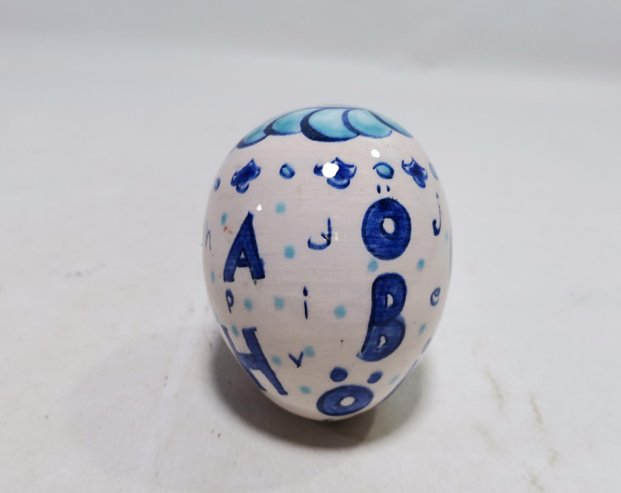 SANATÇI İMZALI ANTİKA KÜTAHYA ASKI TOPU