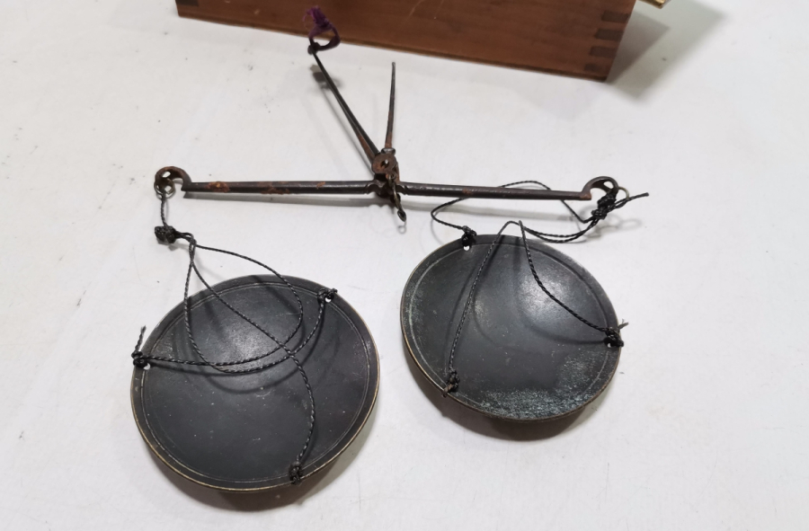 ORİJİNAL KUTUSUNDA OSMANLI DÖNEMİ NADİR AFYON TERAZİSİ