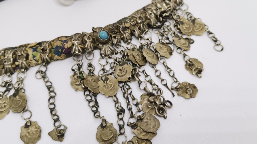 OSMANLI DÖNEMİ AY YILDIZLI GÜMÜŞ DÖŞLÜK - GIDIKLIK