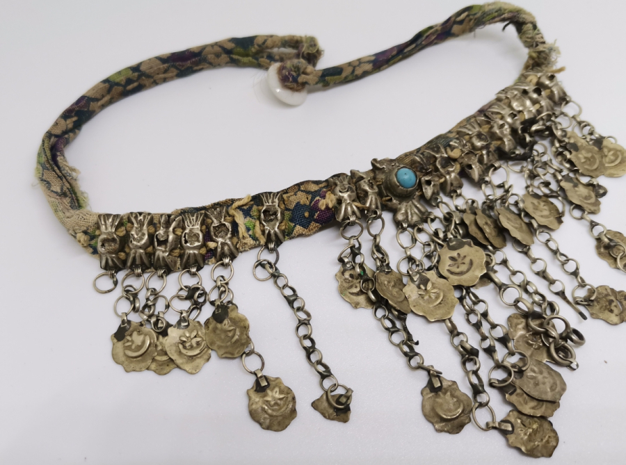 OSMANLI DÖNEMİ AY YILDIZLI GÜMÜŞ DÖŞLÜK - GIDIKLIK