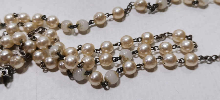 İNCİ GÖRÜNÜMLÜ ANTİKA PAPAZ TESPİHİ